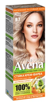 Стійка крем-фарба для волосся AVENA Naturals 9.7 Ashy Light Brown 115 мл (4823115503084)