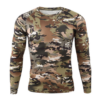 Тактический лонгслив Lesko A659 3XL Camouflage CP с длинным рукавом