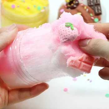 Cloud Slime з шармами шоколадка з полуницею та посипкою (клауд слайм лизун) Marpiel MS149B рожевий 200 мл