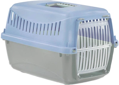 Переноска MP Bergamo Gipsy XS smal пластиковая дверца 39х26х25 cм Light Blue (8058093276477)