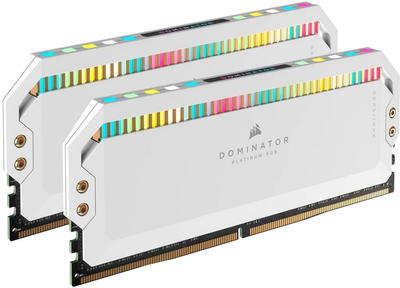 Оперативна пам'ять Corsair DDR5-5200 65536MB PC5-41600 (Kit of 2x32768) Dominator Platinum RGB White (CMT64GX5M2B5200C40W)