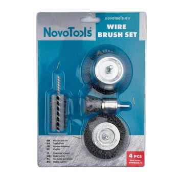 Набор щеток для дрели с хвостовиком NovoTools 4 штуки