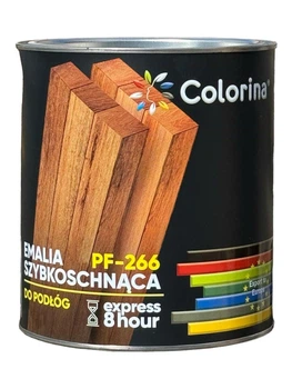 Швидкосохнуча підлогова емаль Colorina ПФ-266 (червоно-коричневий) 0.9 кг
