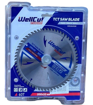 Диск пильный по дереву WellCut Standard 200х32 60T