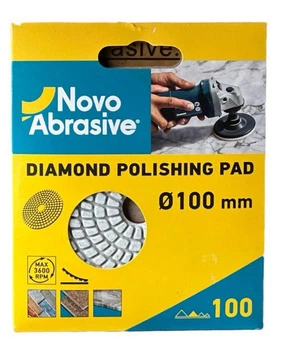 Гибкий алмазный шлифовальный круг (черепашка) NovoAbrasive 100 мм P100