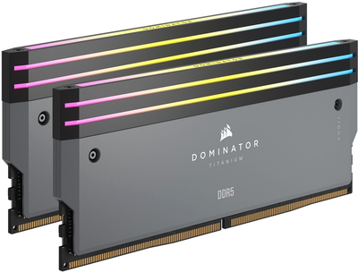 Оперативная память Corsair DDR5-6000 65536MB PC5-48000 (Kit of 2x32768) Dominator Titanium RGB Grey (CMP64GX5M2B6000Z30)
