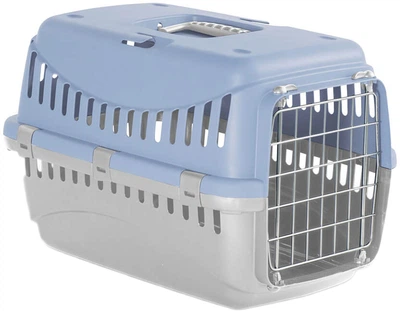Переноска MP Bergamo Gipsy 1 small металлическая дверца 46x31x32h см Light Blue (8058093276590)
