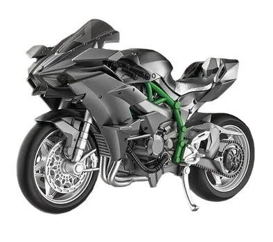Конструктор Мотоцикл Спортбайк&nbsp;Kawasaki 612 деталей Черный