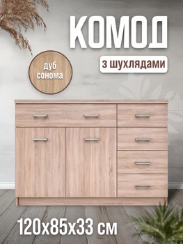 Комод в спальню гостиную детскую коридор зал современный под телевизор тумба с выдвижными ящиками и полками Топ Микс ВМВ Холдинг 2D5S 120 см для спальни вещей белья одежды современные комоды из дсп дуб сонома