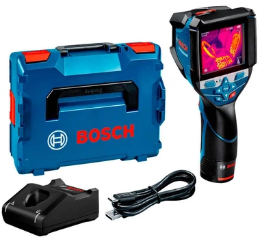 Термодетектор Bosch Professional GTC 600 C в L-Boxx с акб GBA 12V 2.0Ah и з/у GAL 12V-40 (0601083500)