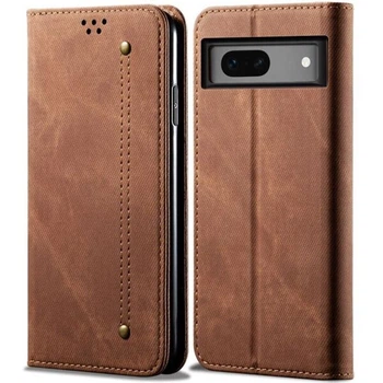Чохол-книжка з кишеньками UniCase Jeans Wallet для Google Pixel 8A - Coffee
