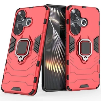 Чехол с подставкой Deexe Hybrid Case для Xiaomi Poco F6 - Red