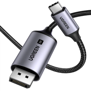 Кабель UGREEN CM556 USB-C to DisplayPort 8K@60Hz 2m Black (25158)