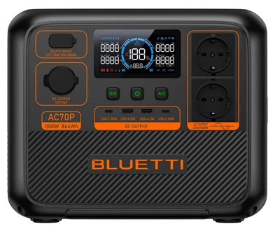 Зарядная станция BLUETTI AC70P 864Wh | 1000W