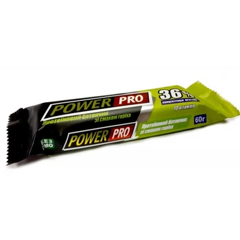 Power Pro, Батончик 36%, 60 г (20шт/уп) classic - горіх (103698)