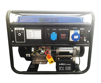 Бензиновий генератор Depco GS-5500CLE (5 кВт, 50 Гц, 220 В, 23 л) однофазний + блок ATS (41203)