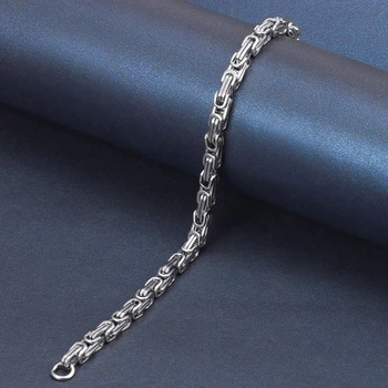 Чоловічий браслет Steel Rage Silver 5мм