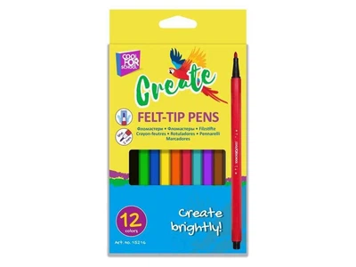 Фломастери MAXI 12кол. Create, Soft Tip MX15216