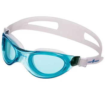 Очки полумаска для плавания тренировочная Mad Swim 042601 Light Blue-White
