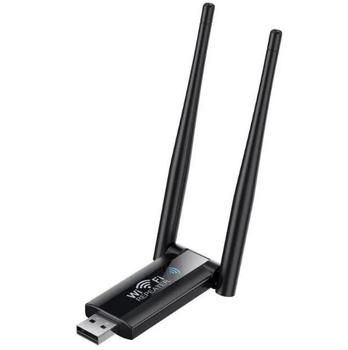 USB ретранслятор усилитель WiFi сигнала UKC 9205 репитер на 2 антены Черный