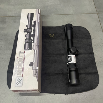 Оптический прицел Vortex Crossfire II 2-7x32 Scout Scope с сеткой V-Plex (MOA), F2, вынос зрачка 240 мм (243694)