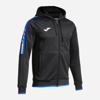Спортивная кофта мужская Joma Olimpiada 103707.107 XL Черная с синим (8445954520303)