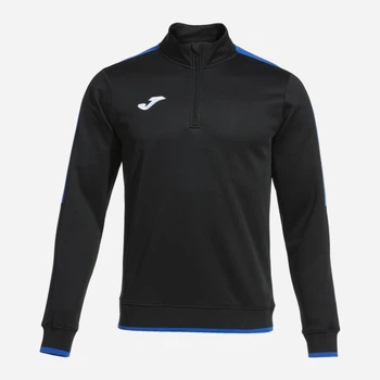 Спортивная кофта мужская Joma Olimpiada 103708.107 S Черная с синим (8445954522079)