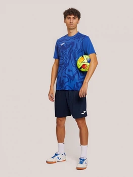 Футболка спортивная длинная мужская Joma Lion II 103729.700 M Синяя (8445954733307)