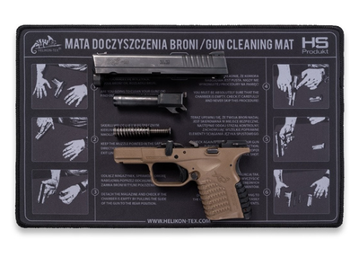 Килим для чищення зброї Чорний Helikon-Tex Mata do czyszczenia broni Czarna (ac-gcm-nn-01)