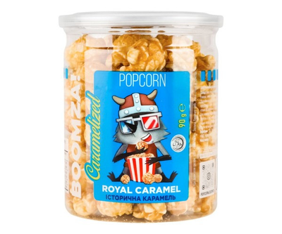 Попкорн карамелізований Історична карамель тубус Boomza 90 г