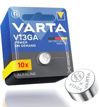 Батарейка Varta V13GA / LR44 Alkaline 1.5 в, 10 шт