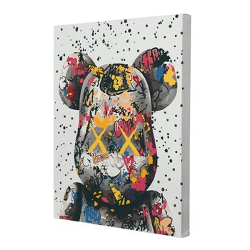 Картина по номерам на подрамнике Riviera Blanca Bearbrick 40x50 см RB-0802