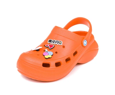 Кроксы Fashion 8513 оранж с зайцем (36-40) Оранжевый 39