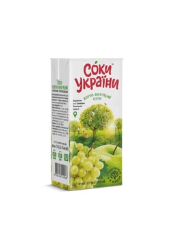 Ящик нектару яблучно-виноградний Соки України 0,2 л х 27 шт