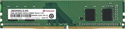 Оперативная память DDR4 8 Gb (3200 MHz) Transcend JetRam (JM3200HLG-8G)