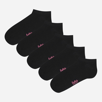 Набір жіночих шкарпеток коротких бавовняних Henderson 41607-K001 36/38 5 пар Чорний (5903972289709)