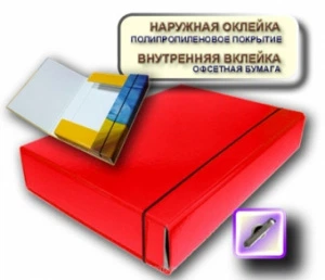 Папка бокс iTEM ламінованний картон красная А4, 60 мм. (iTEM306\01)