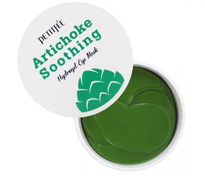 Гідрогелеві заспокійливі патчі з екстрактом артишоку Petitfee&Koelf Artichoke Soothing Hydrogel Eye Mask 60 шт