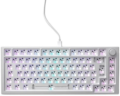 Основа для клавіатури Glorious GMMK PRO Barebone ISO White Ice (GLO-GMMK-P75-RGB-ISO-W)