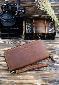 Гаманець шкіряний на блискавці DNK Leather DNK-LW-01-col.N
