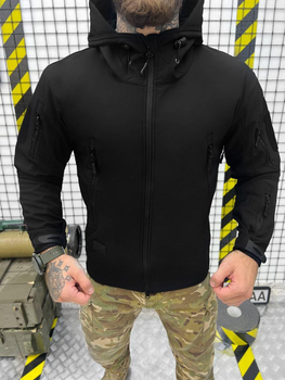 Куртка Silver Knight софтшелка чорна тактична 3 xl