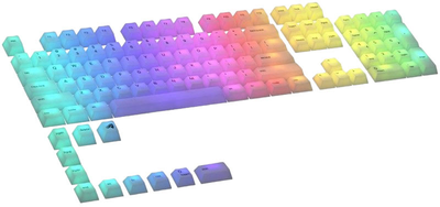 Klawisze Glorious Polychroma RGB Keycaps 115 szt. ANSI Translucent ((100044780)