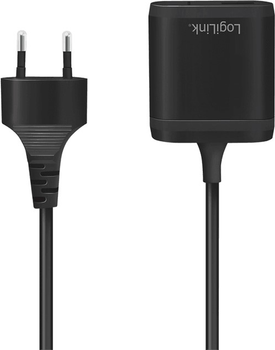 Adapter LogiLink USB Type A + USB Type-C 12 W 1.5 m Black (4052792061727)