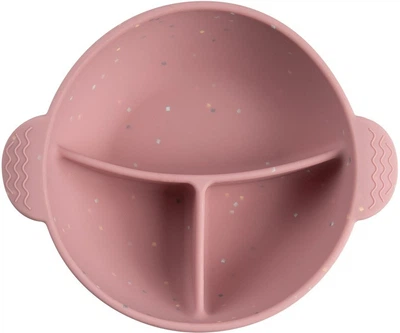 Canpol babies Мисочка силіконова на присосці з секціями DOTS - рожева 51/403_pin 5901691880412