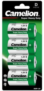 Alkaliczne baterie Camelion Super Heavy Duty D LR20 4 szt (10000420)