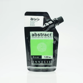 Акриловая краска Abstract Sennelier, 120 мл, Флуоресцентный зелёный (Fluo Green)