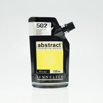 Акриловая краска Abstract Sennelier, 120 мл, Флуоресцентный жёлтый (Fluo Yellow)