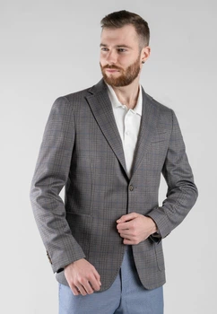 Піджак чоловічий сірий Arber Jersey Jacket 52 зріст 5 сірий (M02.24.11.211)