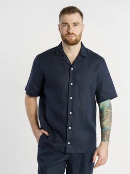 Сорочка чоловіча синя Arber Hawaii Shirt 40 зріст 4 синій (M04.12.09.321)