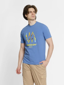 Футболка чоловіча Freedom блакитна Arber T-SHIRT FF19 S зріст 4 блакитний (F13.12.06.411)